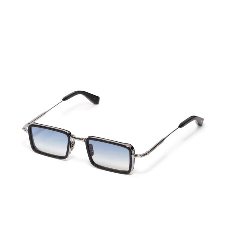 John Dalia Blue Pierce Gradient Rectangular Sunglasses