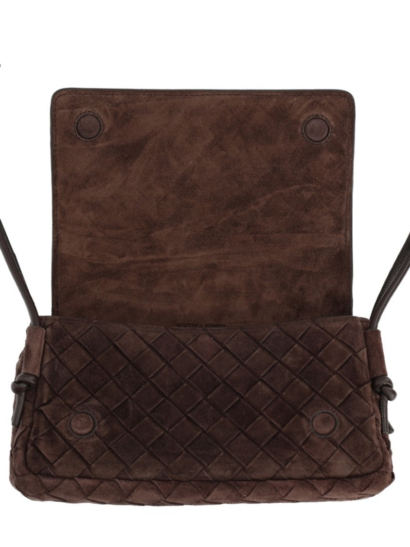 Bottega Veneta Rectangular Leather Shoulder Bag With Signature Woven Pattern