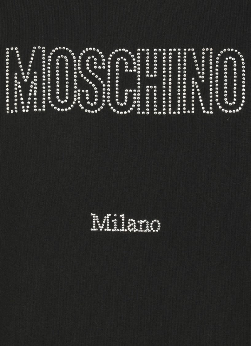 Moschino Cotton Logoed Hoodie