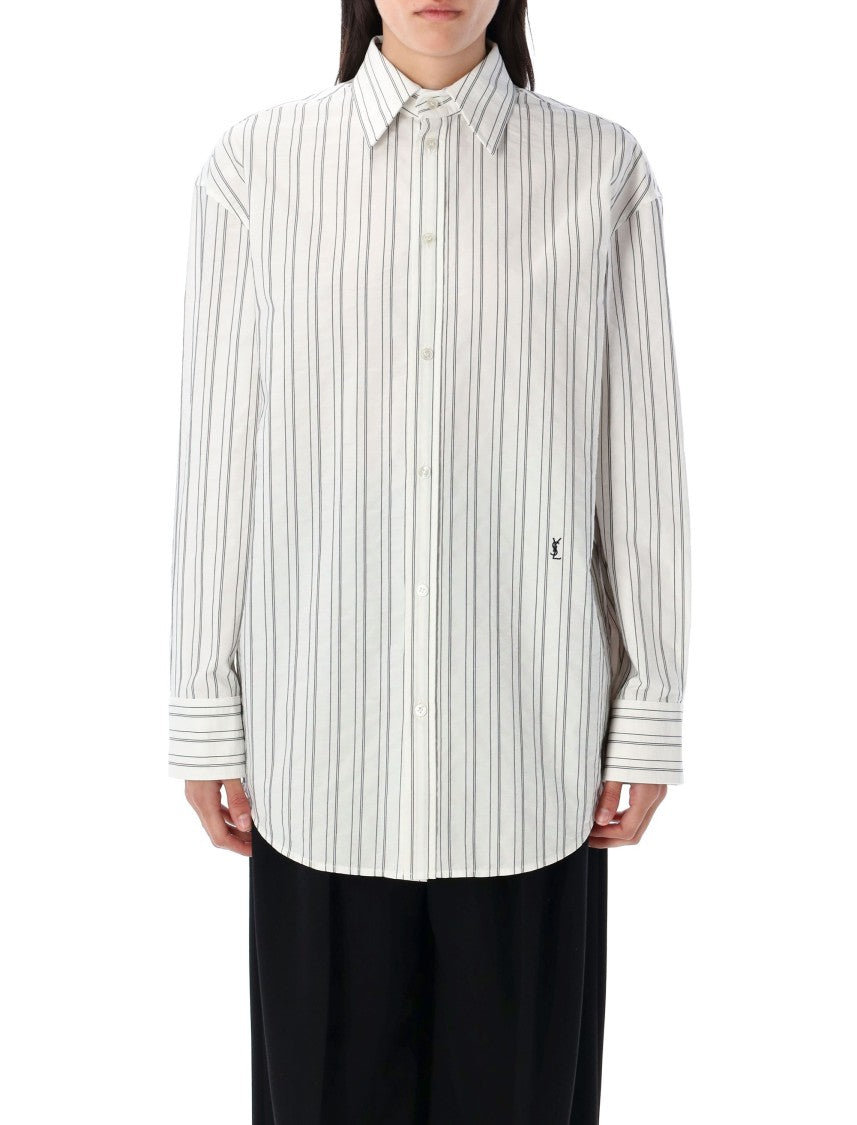 Saint Laurent Striped Cassandre Shirt