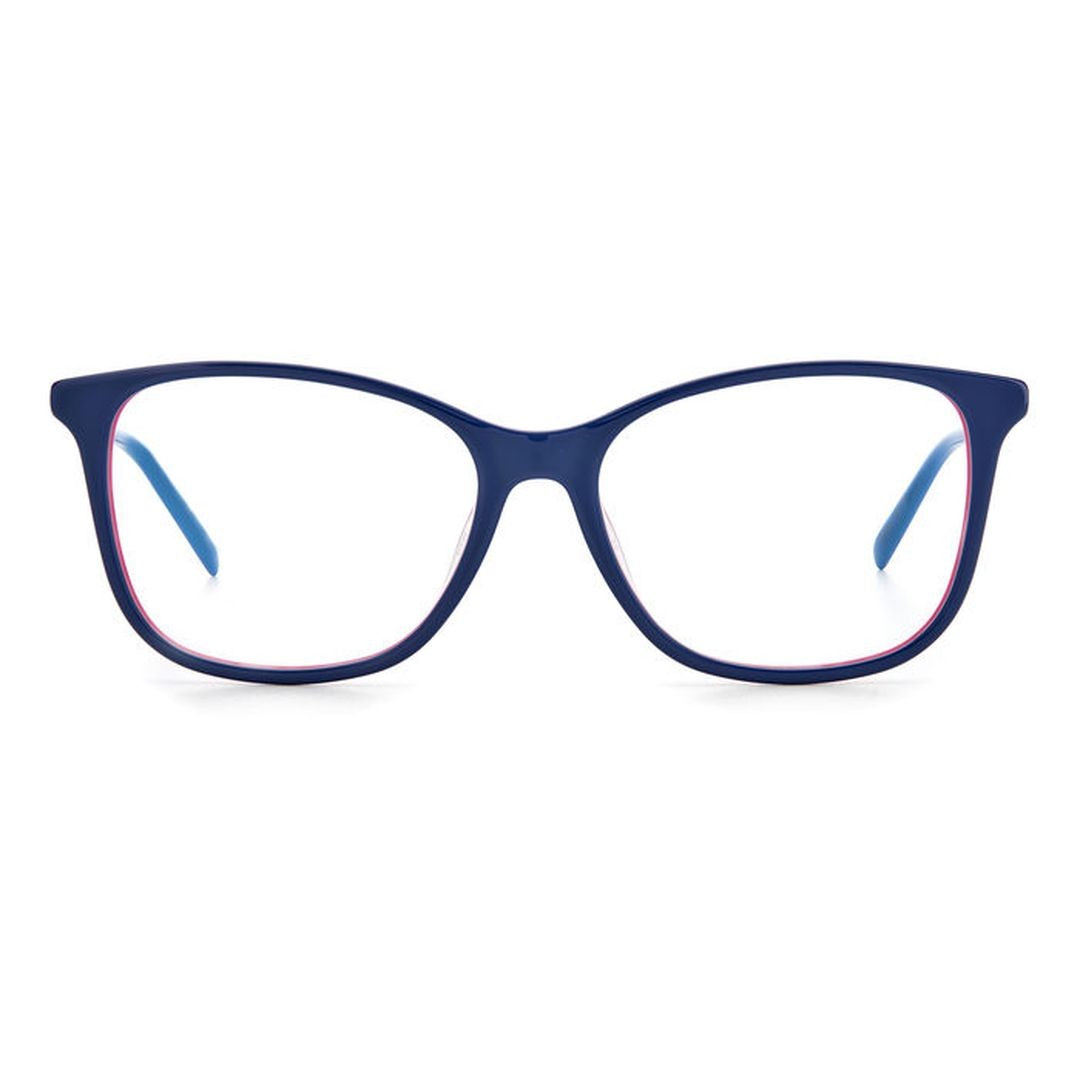 M Missoni Mmi 0015 Oversized Square Frame Eyeglasses With Vibrant Color Contrast