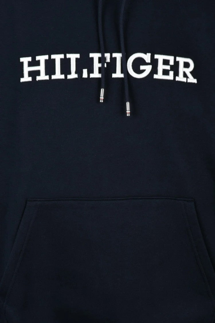 Tommy Hilfiger Blue Cotton Polyester Hoodie