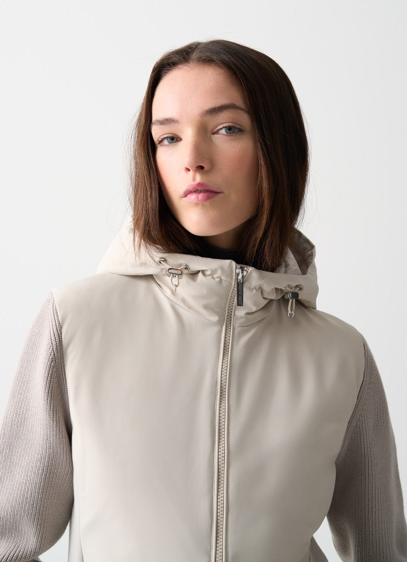 Colmar Originals Quilted Jacket With Knit Sleeves