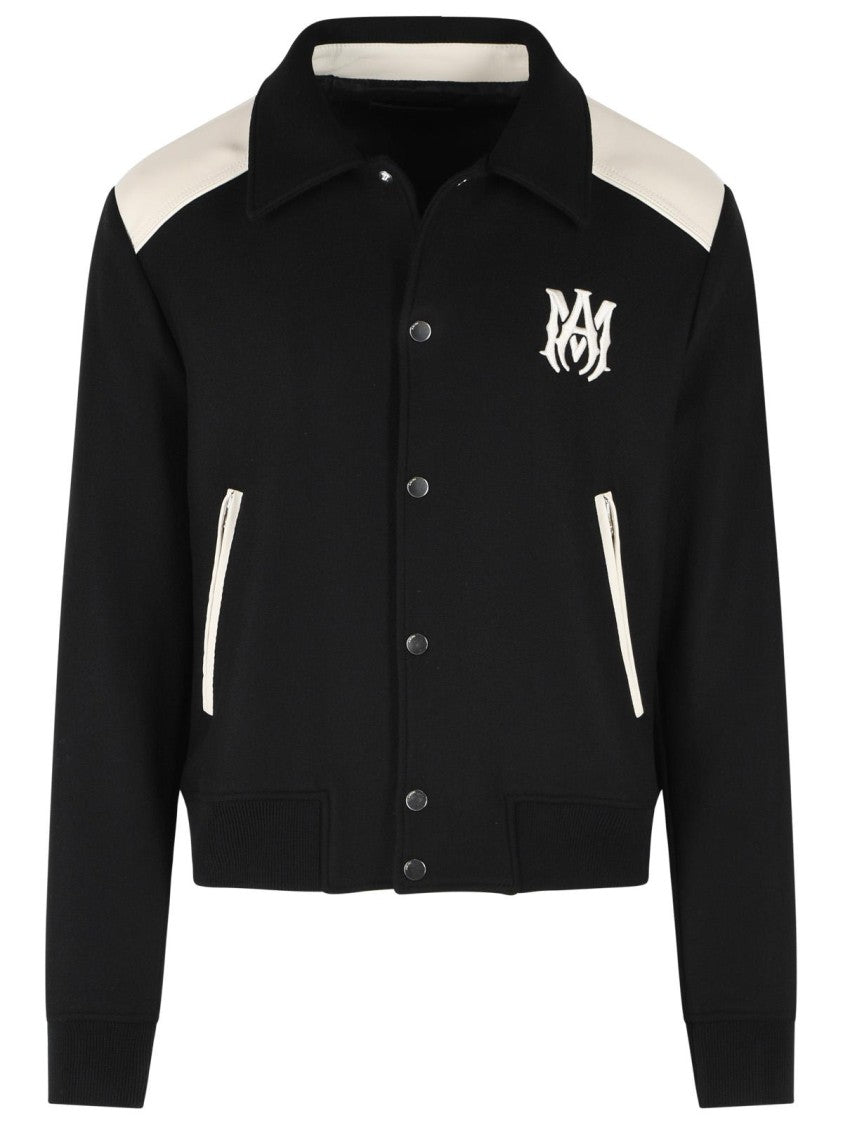 Amiri 'Ma Band' Black Virgin Wool Blend Jacket