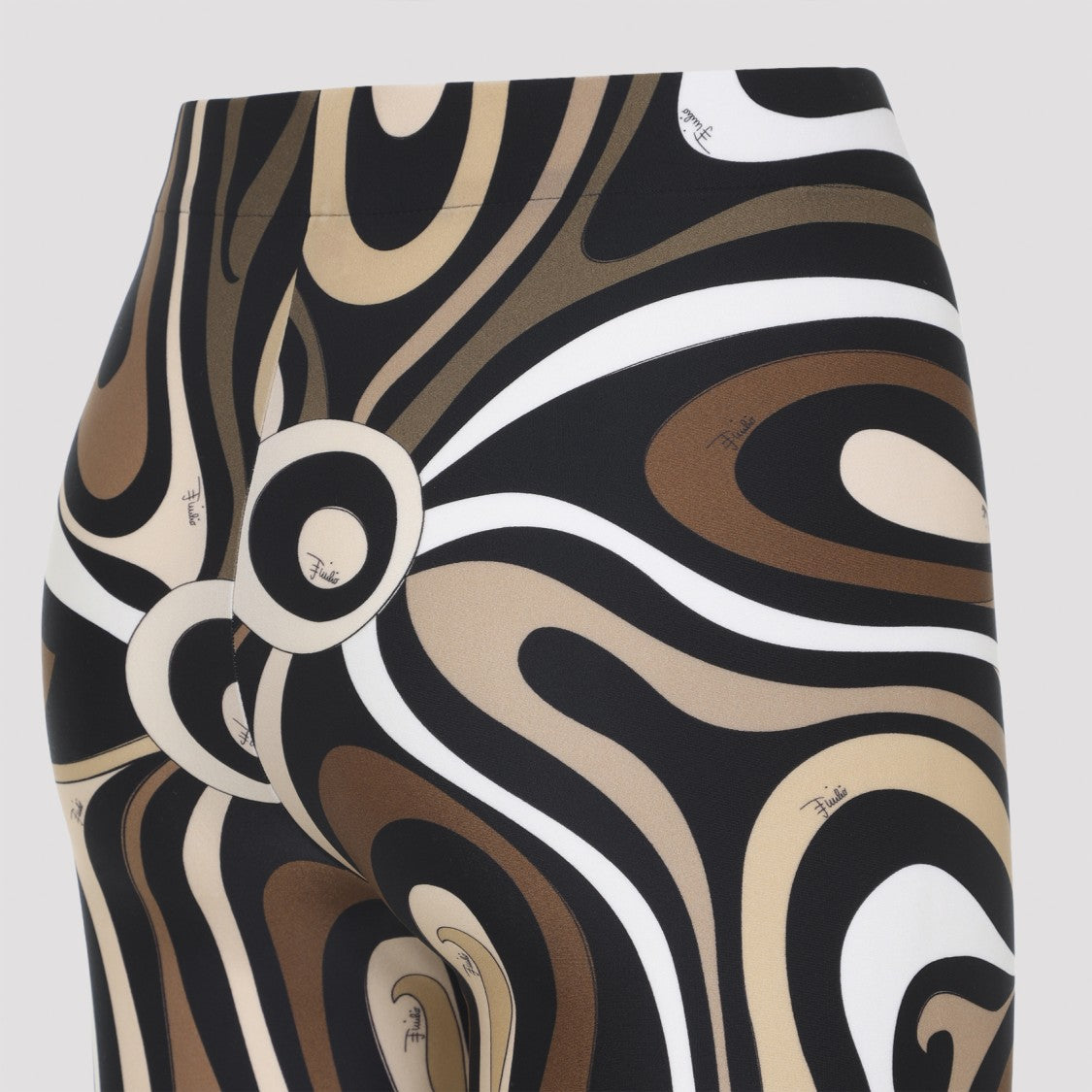 Pucci Geometric Pattern Black Leggings