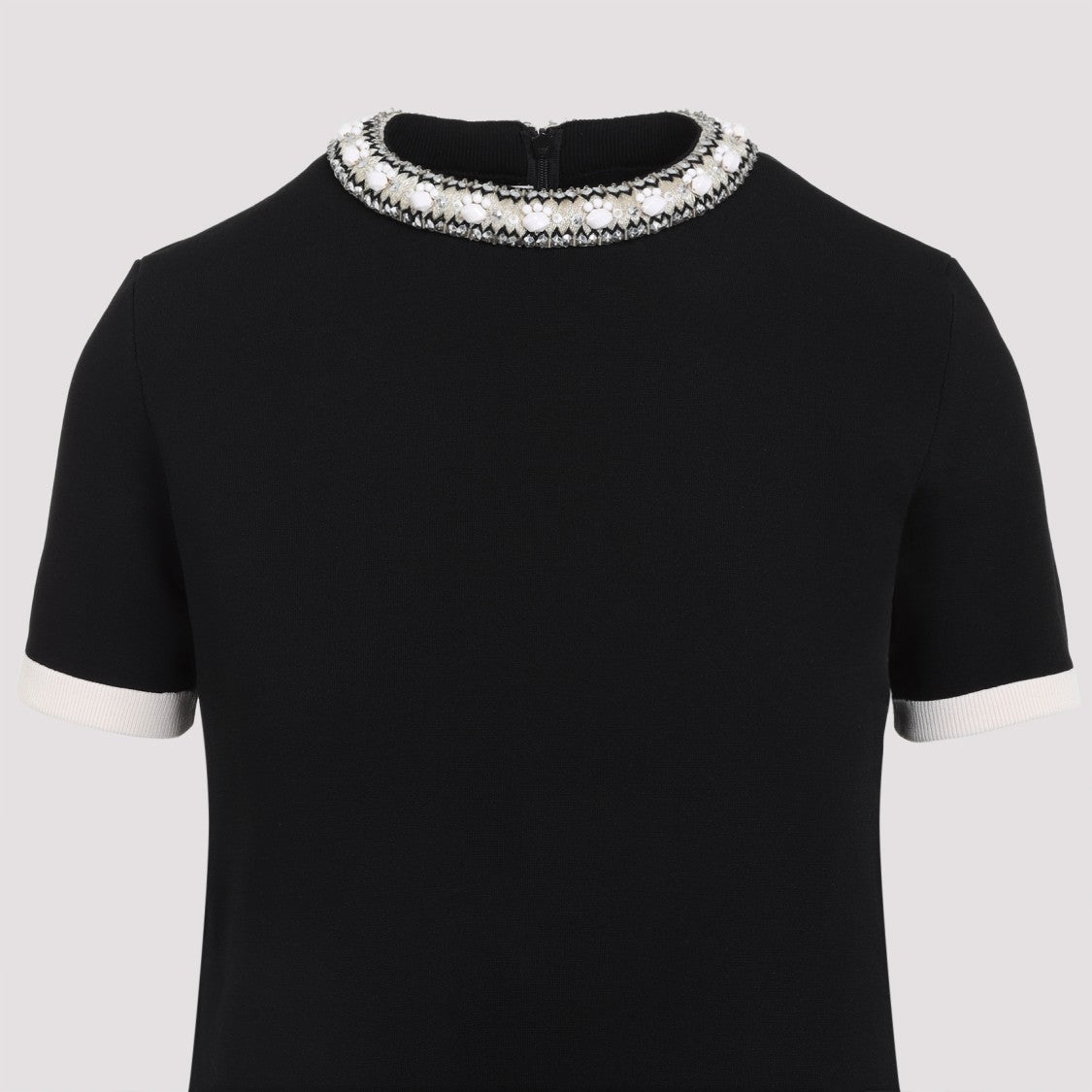 Valentino Black Acetate Mini Dress