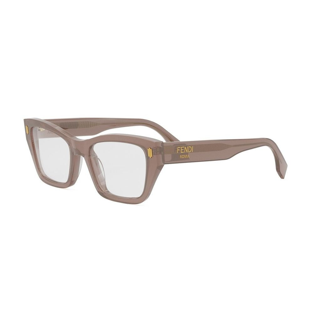 Fendi Rome Oversized Translucent Acetate Cat-Eye Optical Frame