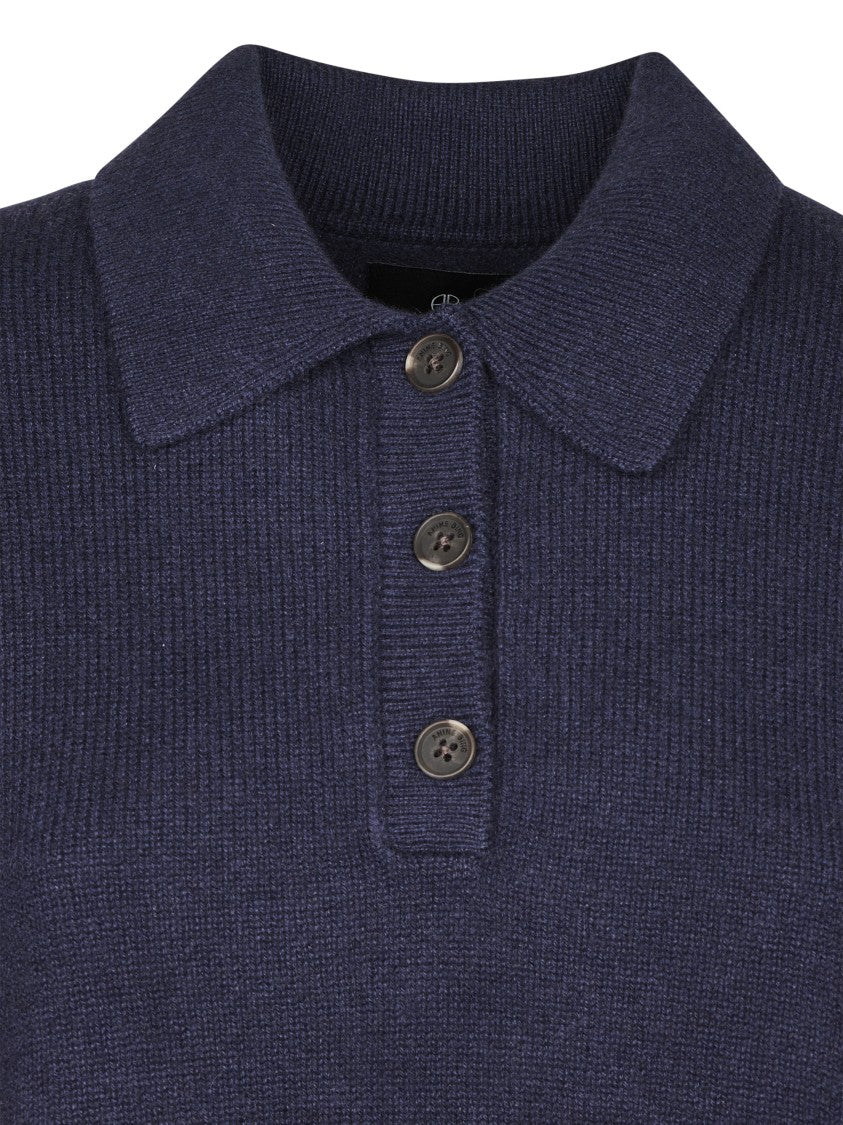 Anine Bing Lee Polo Cashmere Sweater