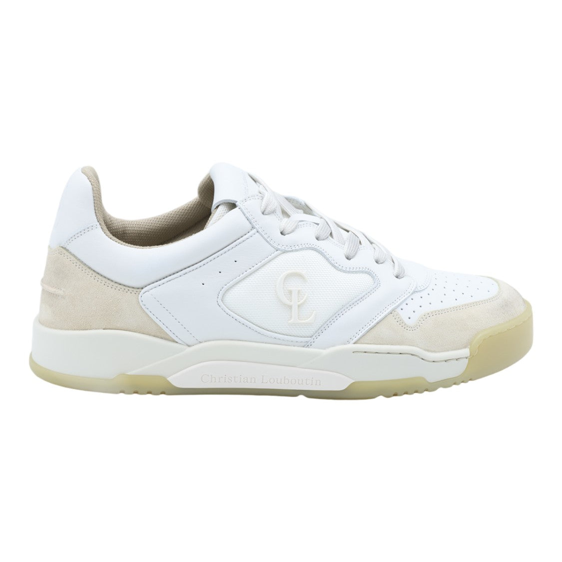 Christian Louboutin Smooth Perforated Panel Low-Top Sneakers