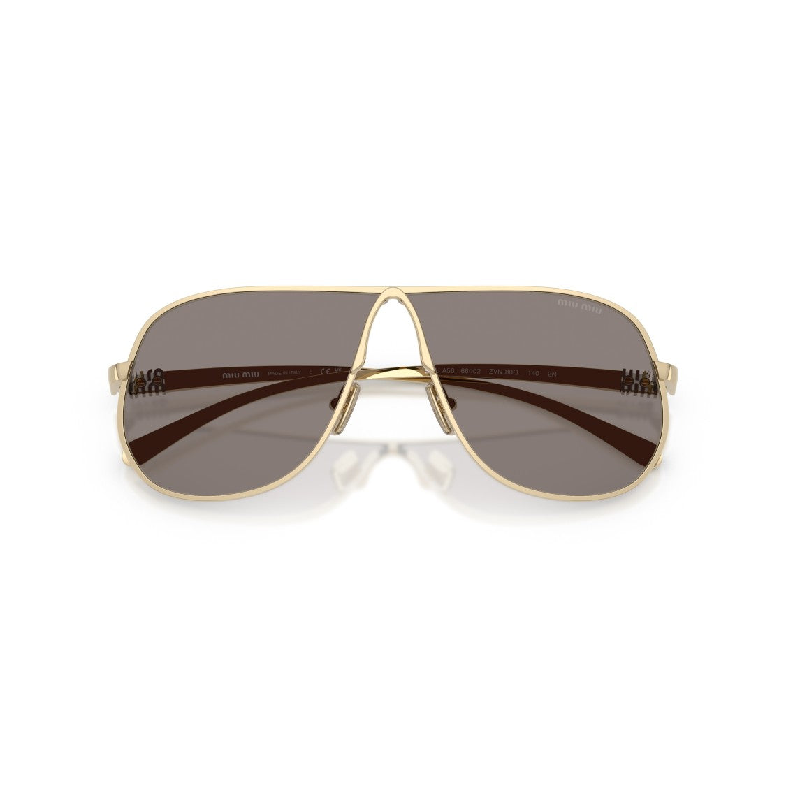 Miu Miu 0Mu A56s Gold Aviator Sunglasses