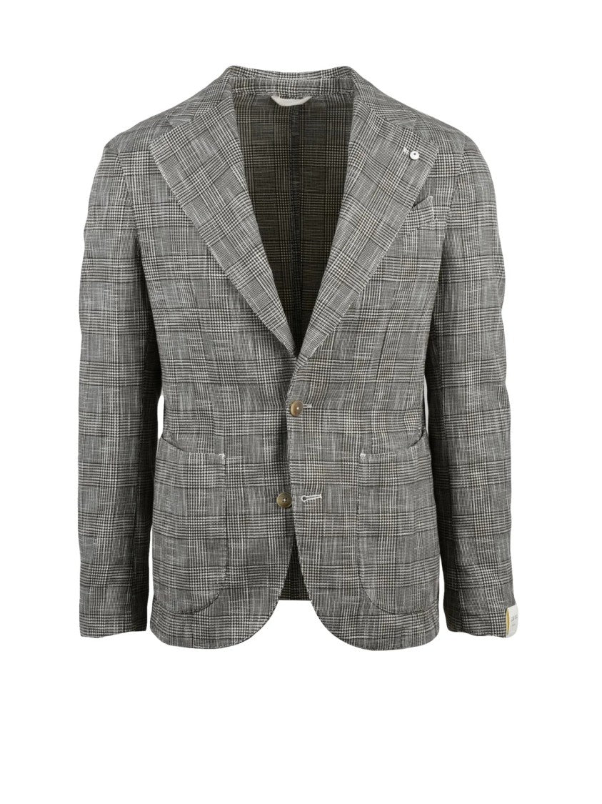 L.B.M. 1911 Grey Men Cotton Silk Jacket