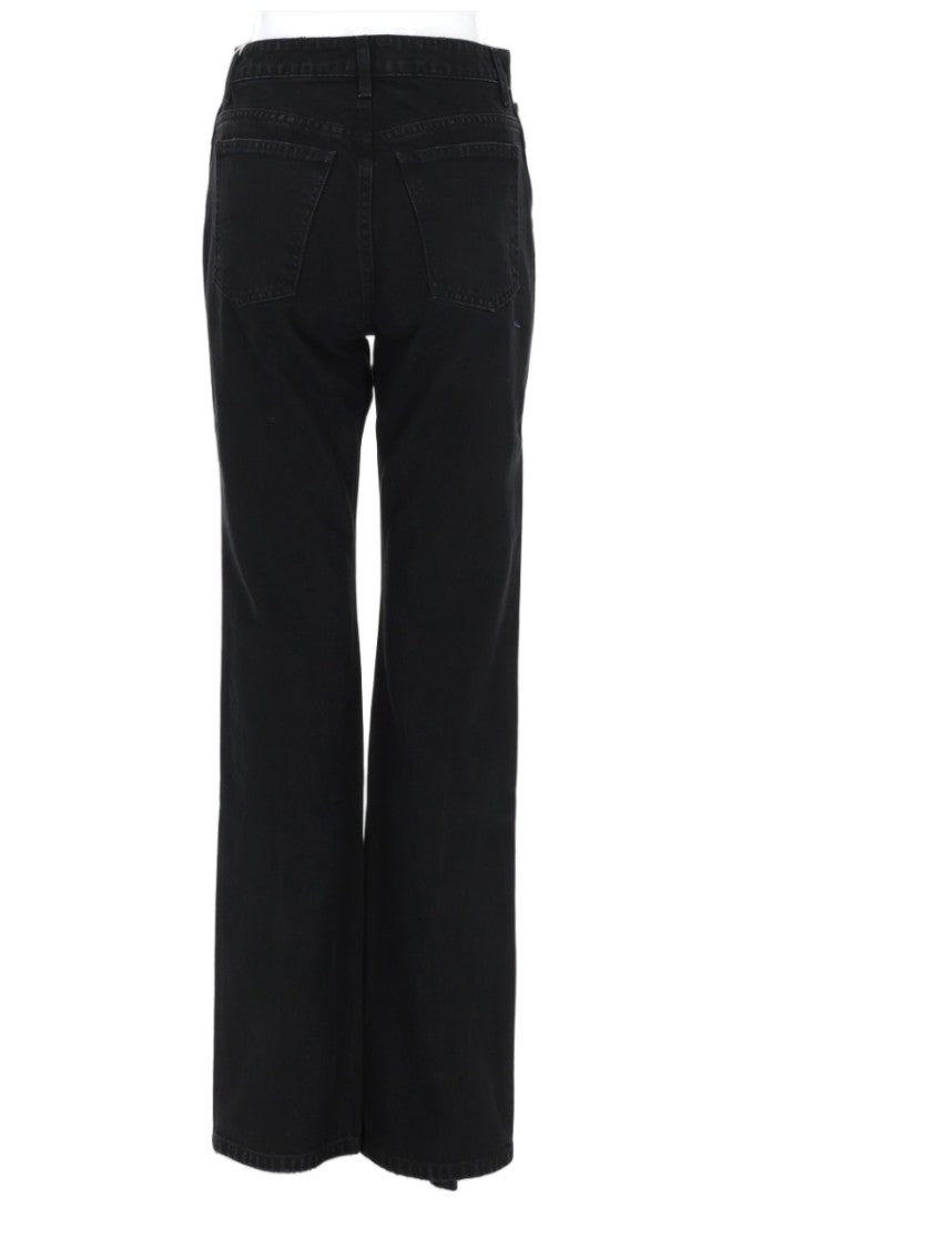 Khaite Danielle Straight Fit Raw Hem Jeans