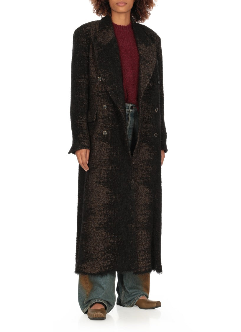 Uma Wang Brown Smooth Leather Ballet Shoes