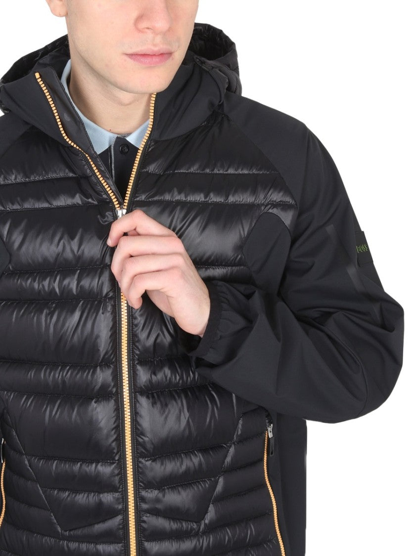Boss Quilted Padded Hooded Jacket
