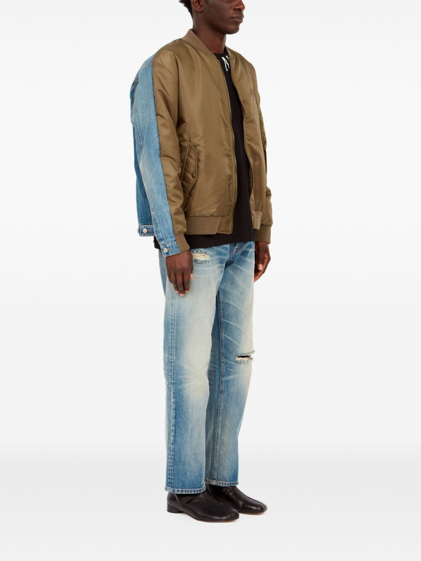 Mm6 By Maison Margiela Chocolate Brown Bomber Jacket