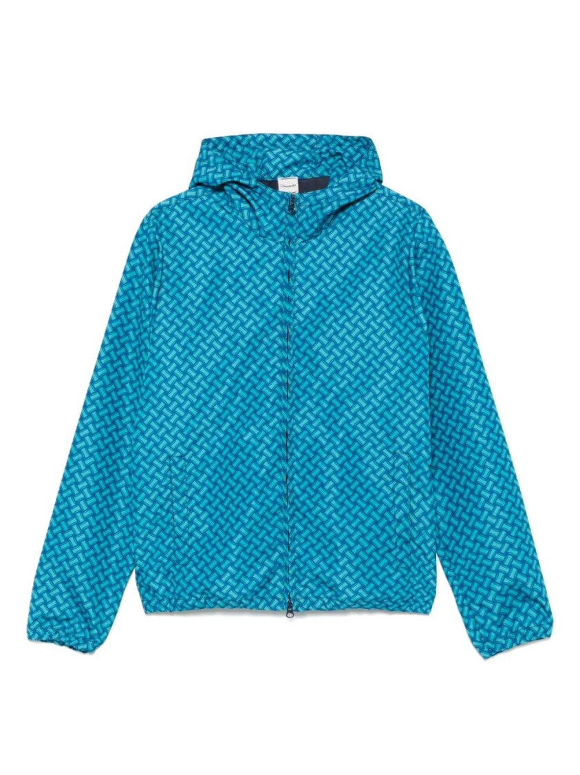 Drumohr Geometric Pattern Lightweight Jacket