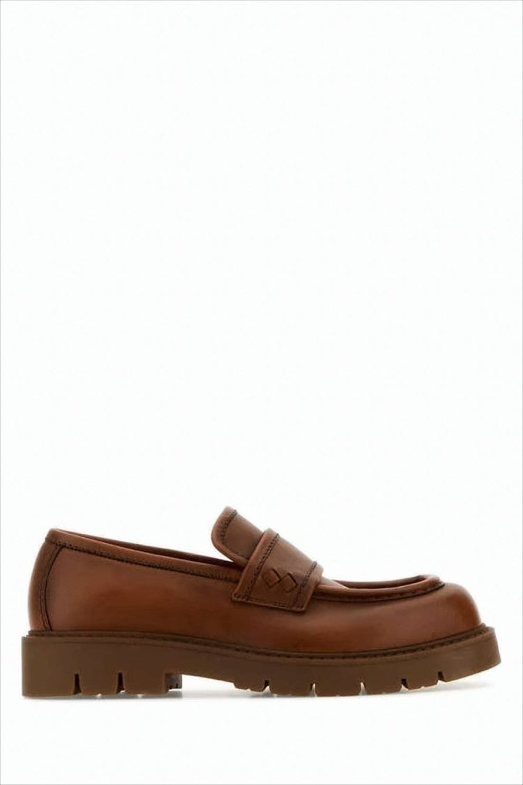 Bottega Veneta Penny Loafers In Smooth Calf Leather