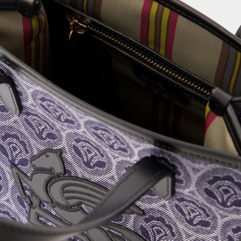 Etro Love Trotter Small Shopper Bag - Cotton - Brown