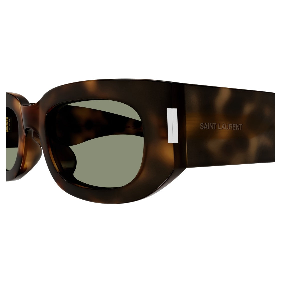 Saint Laurent Sl 697 Rectangular Tortoiseshell Acetate Sunglasses