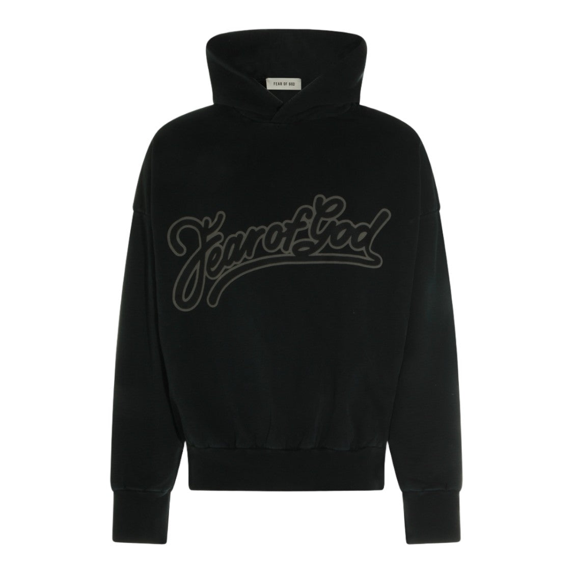 Fear Of God High Collared Knit Sweater With Bold Branding Details