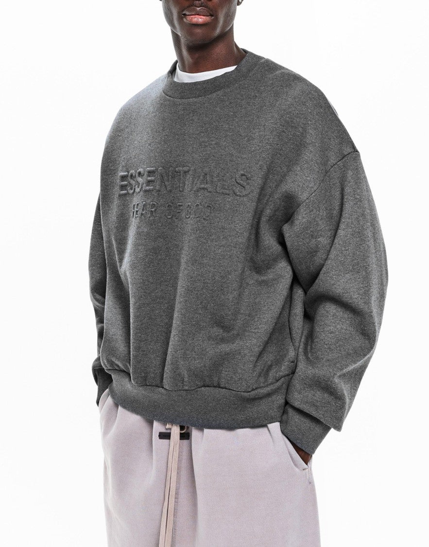 Fear Of God Essentials Embossed Logo Crewneck Sweatshirt