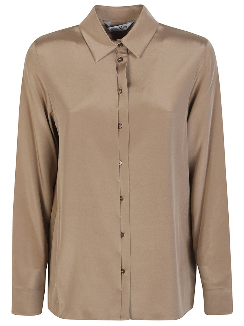 Max Mara Avion Long Sleeve Silk Shirt