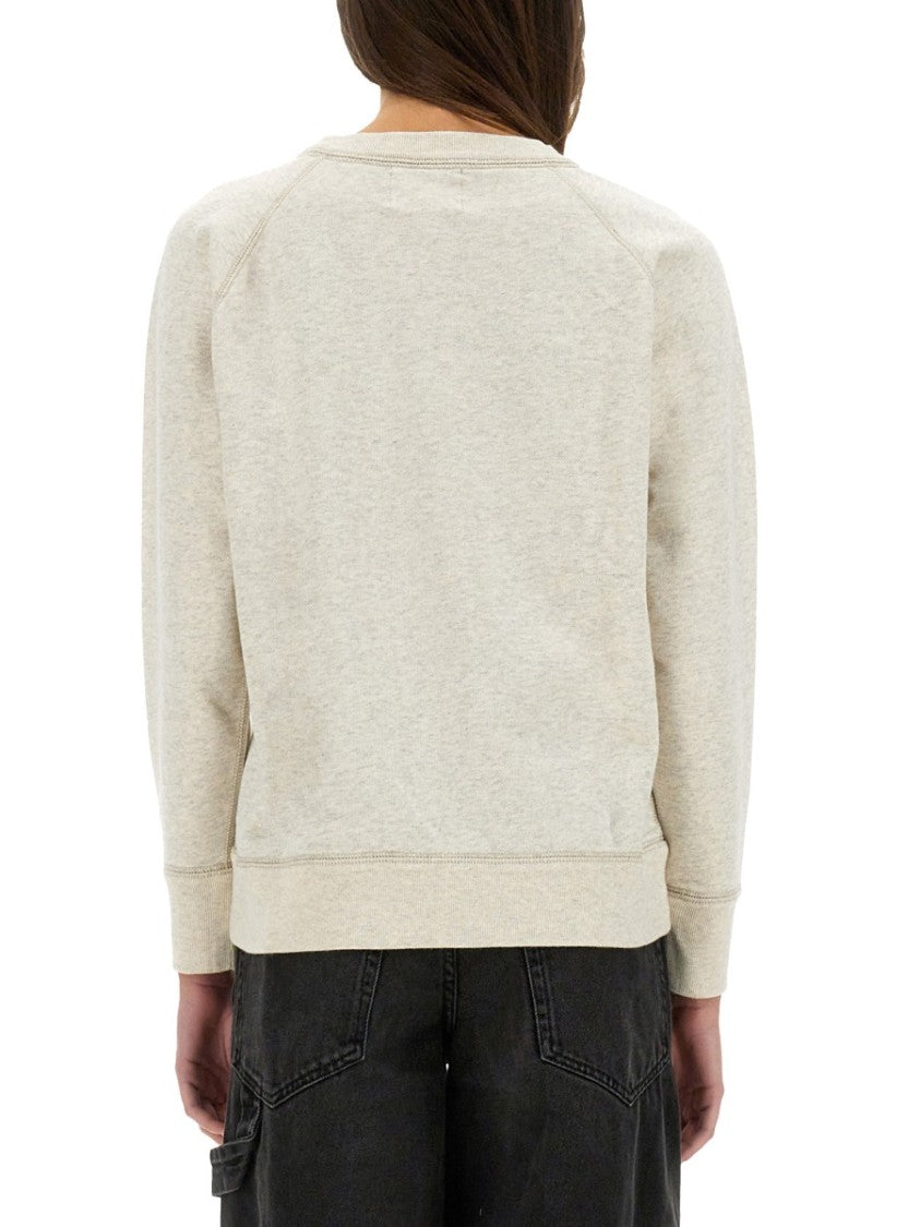 Isabel Marant Étoile Millyny Crewneck Black Logo Sweatshirt