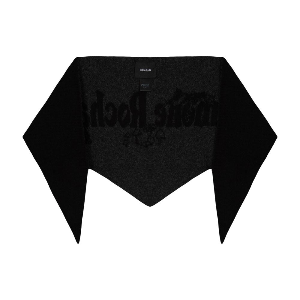 Simone Rocha Daisy Scarf - Wool - Black