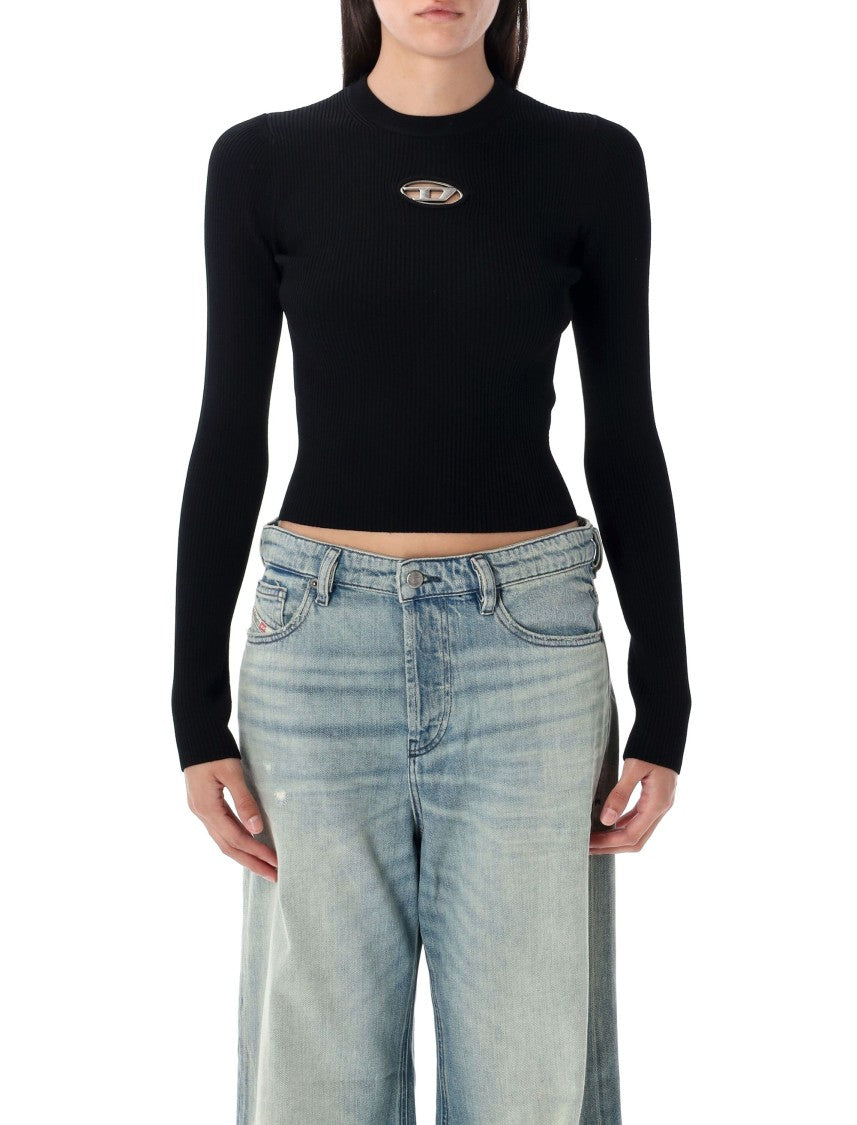Diesel M-Valari Fitted Long-Sleeved Ribbed Top