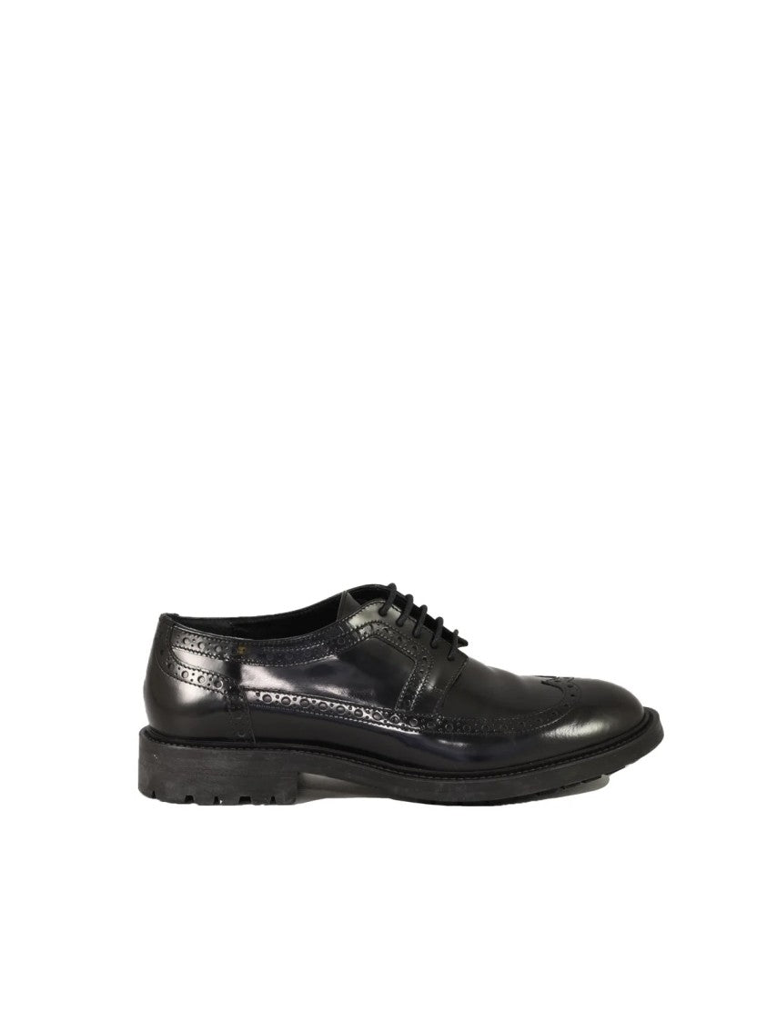 Max Mara Black English Lace-Up Shoes