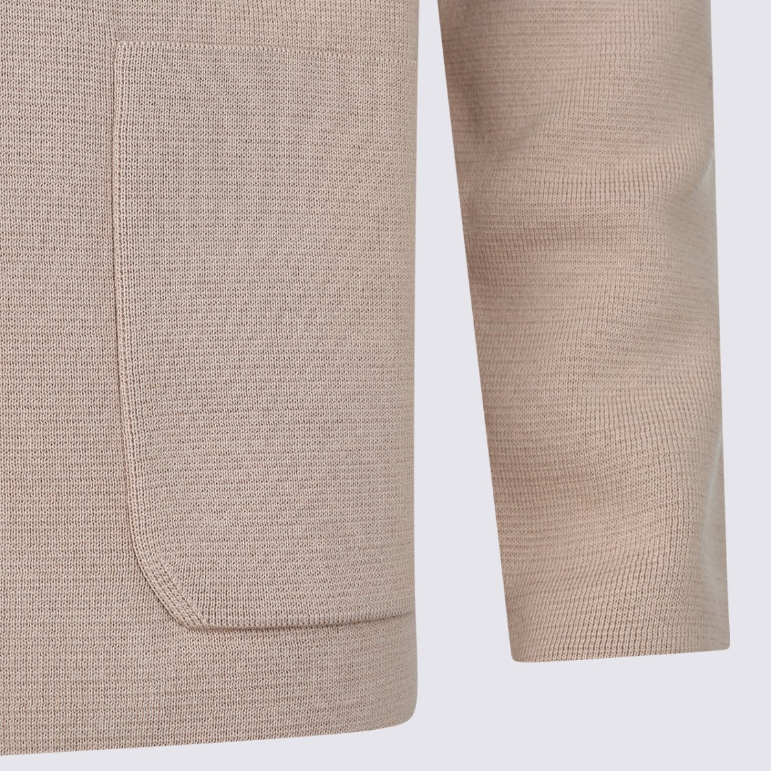 Malo Camel Cotton Blazer With Lapel Collar