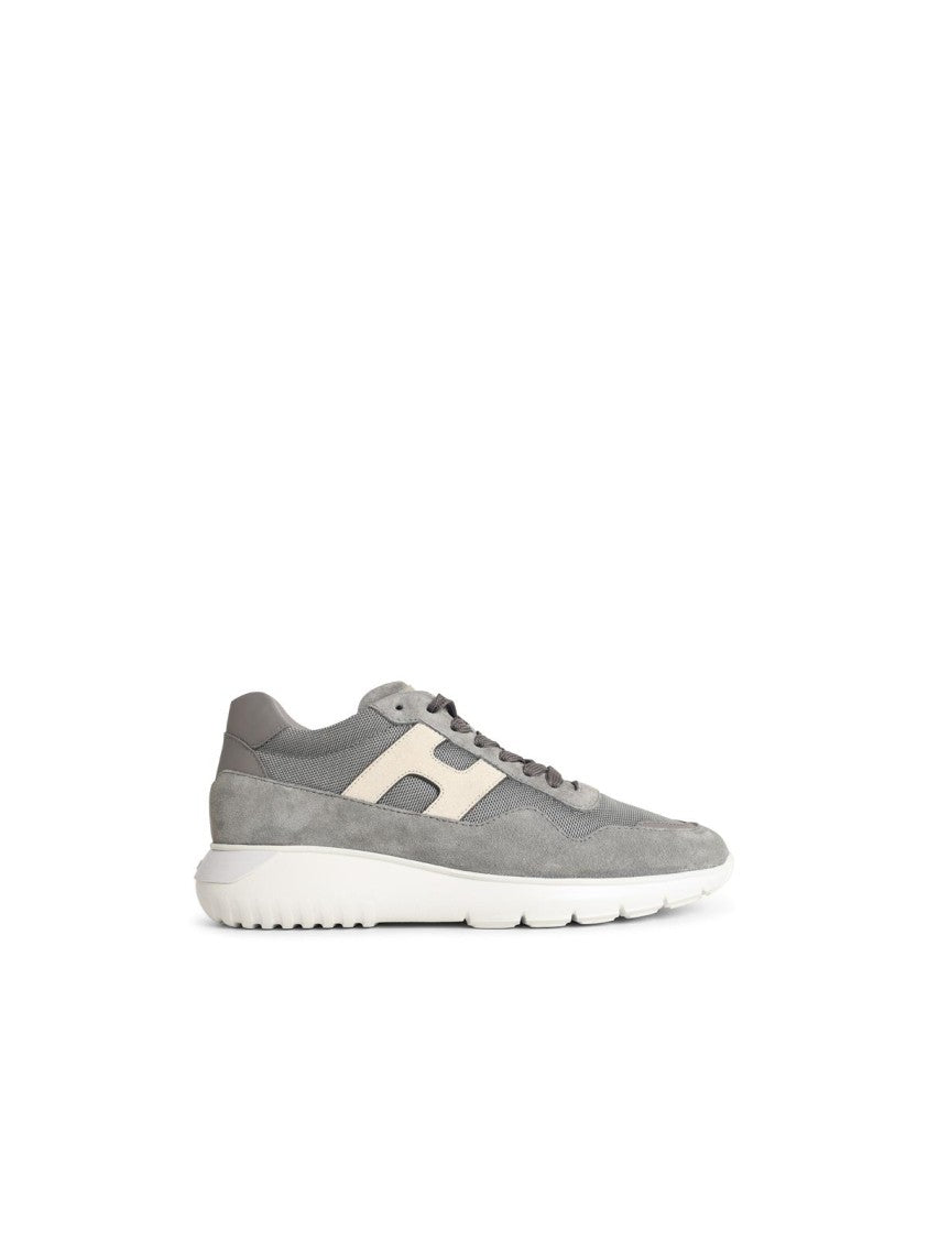 Hogan Interactive 3' Grey Suede Blend Sneakers