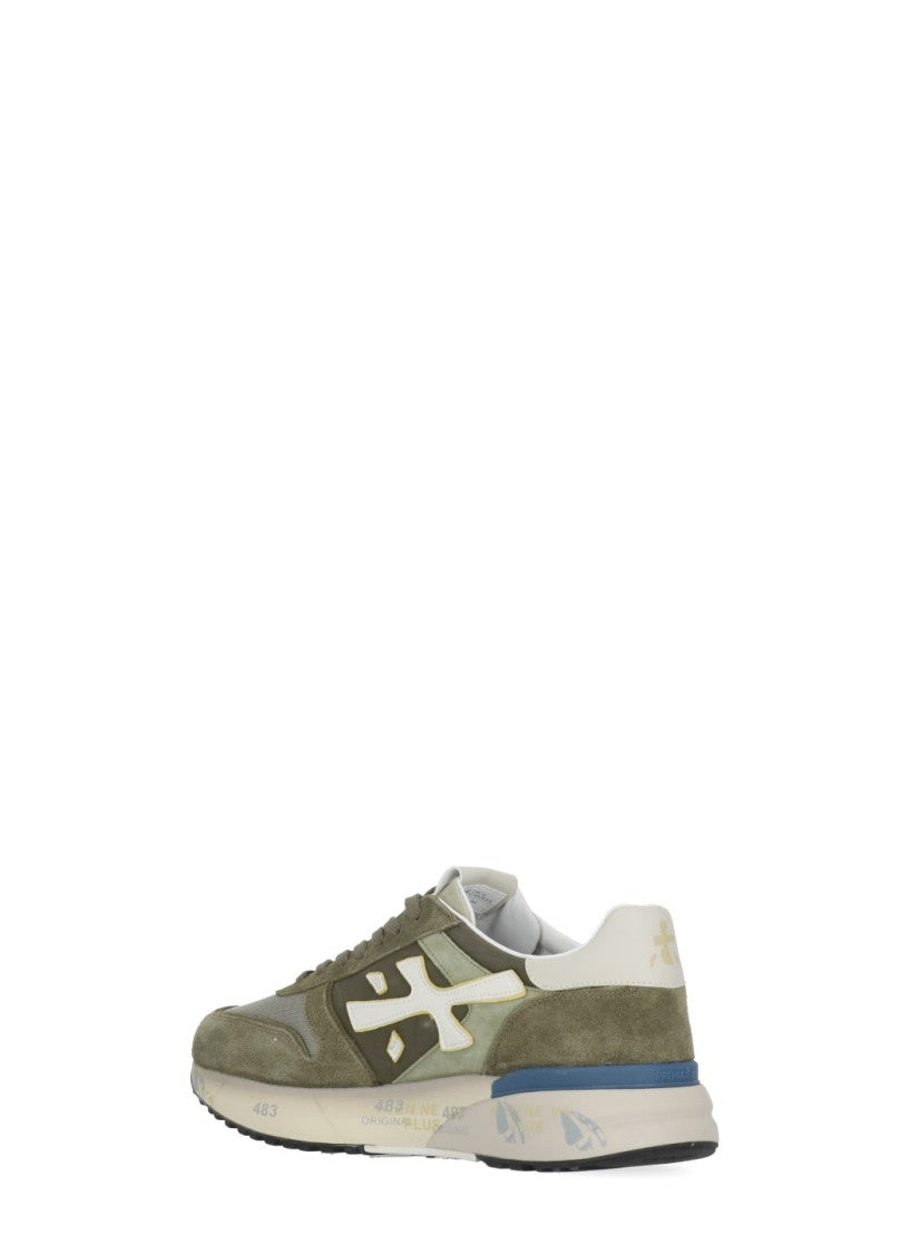 Premiata Mick 8086 Suede-Blend Sneakers