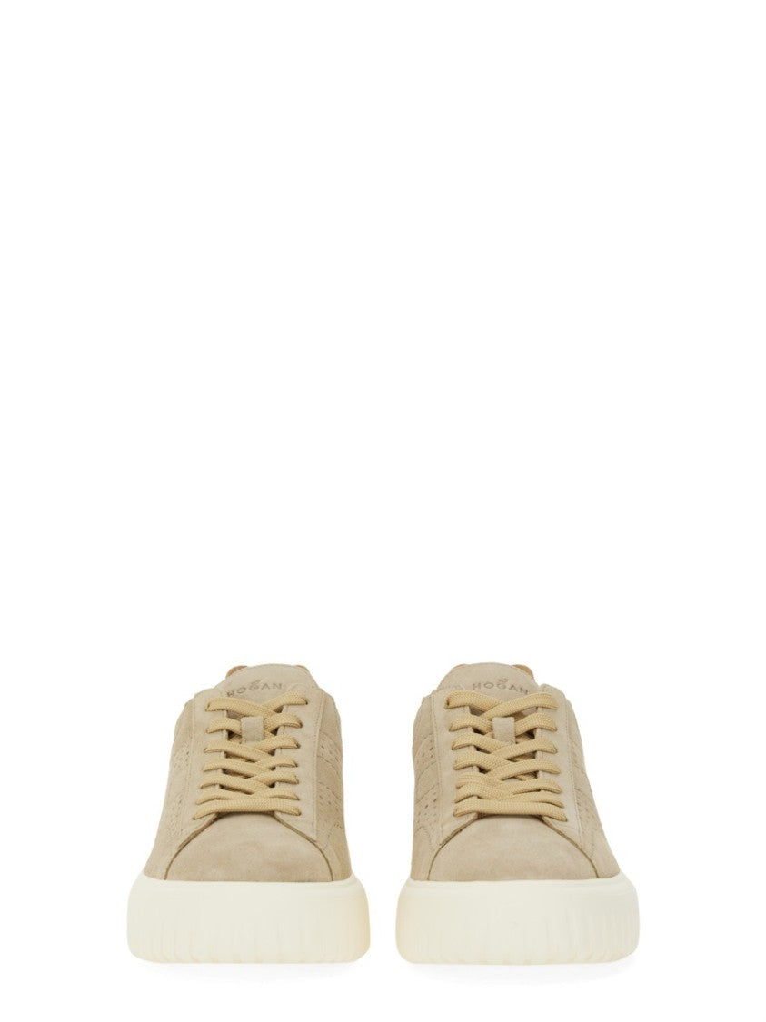 Hogan Calfskin Suede Sneakers