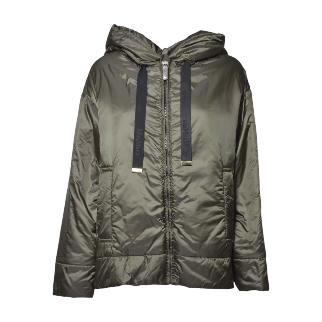Max Mara Relaxed Fit Hooded Jacket With Adjustable Drawstrings
