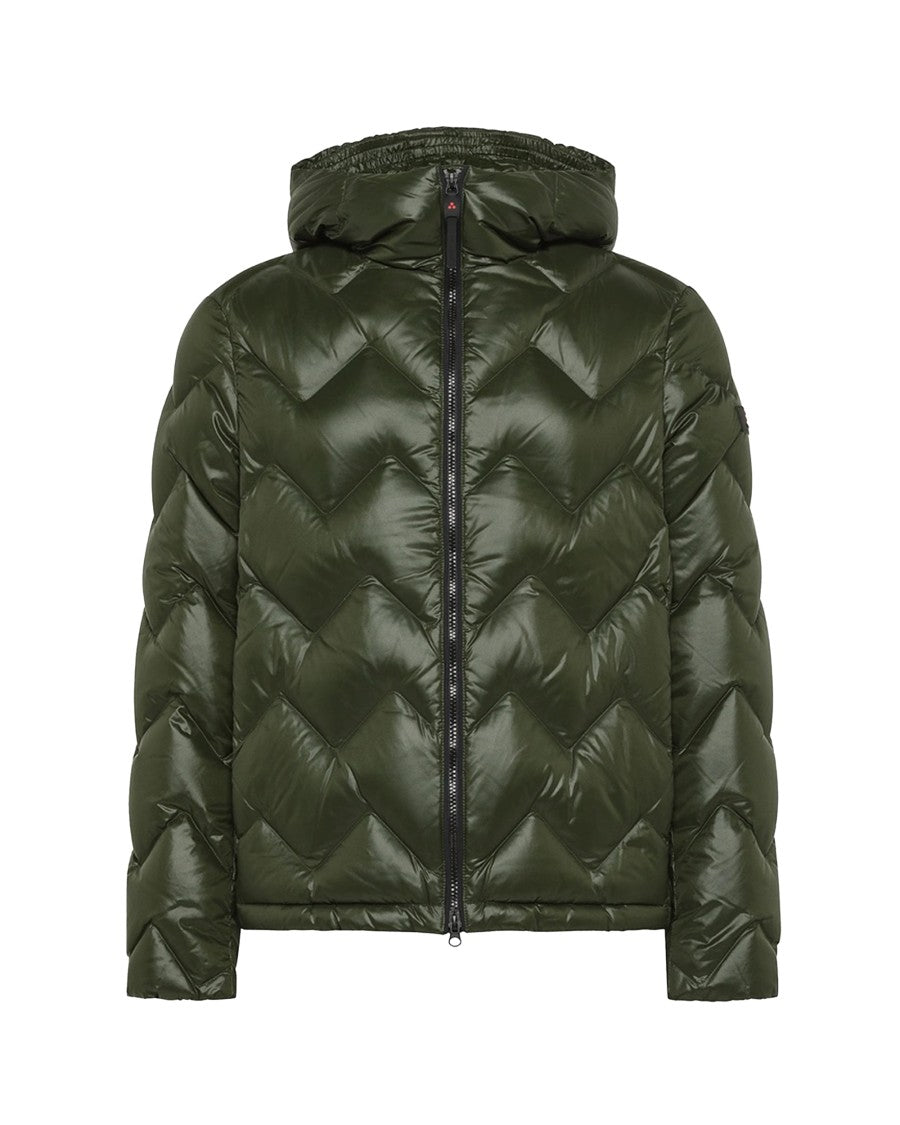 Peuterey Short Lightweight Puffer Jacket With Chevron Quilting