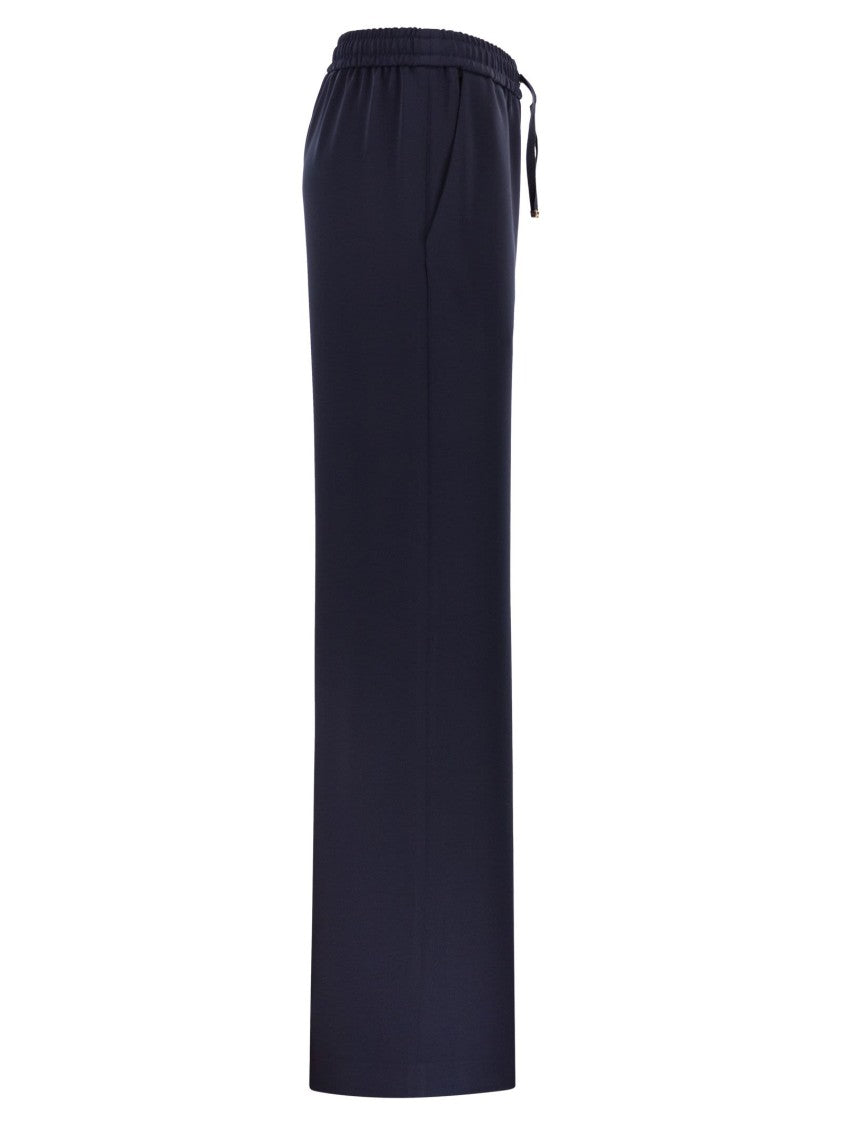 Herno Flowing Wide-Leg Trousers With Drawstring