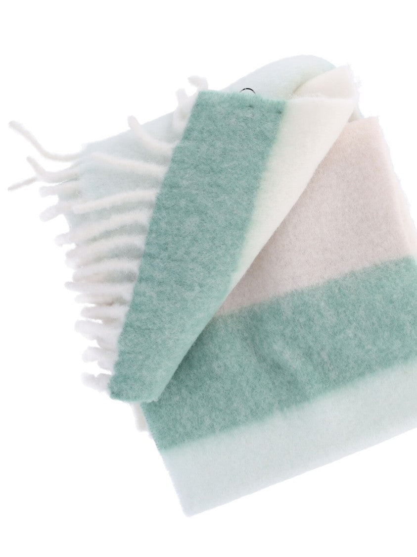Maison Kitsuné Multicolor Striped Alpaca-Blend Scarf