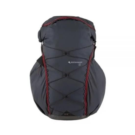Klattermusen Streamlined Black Backpack With Elastic Cord Storage