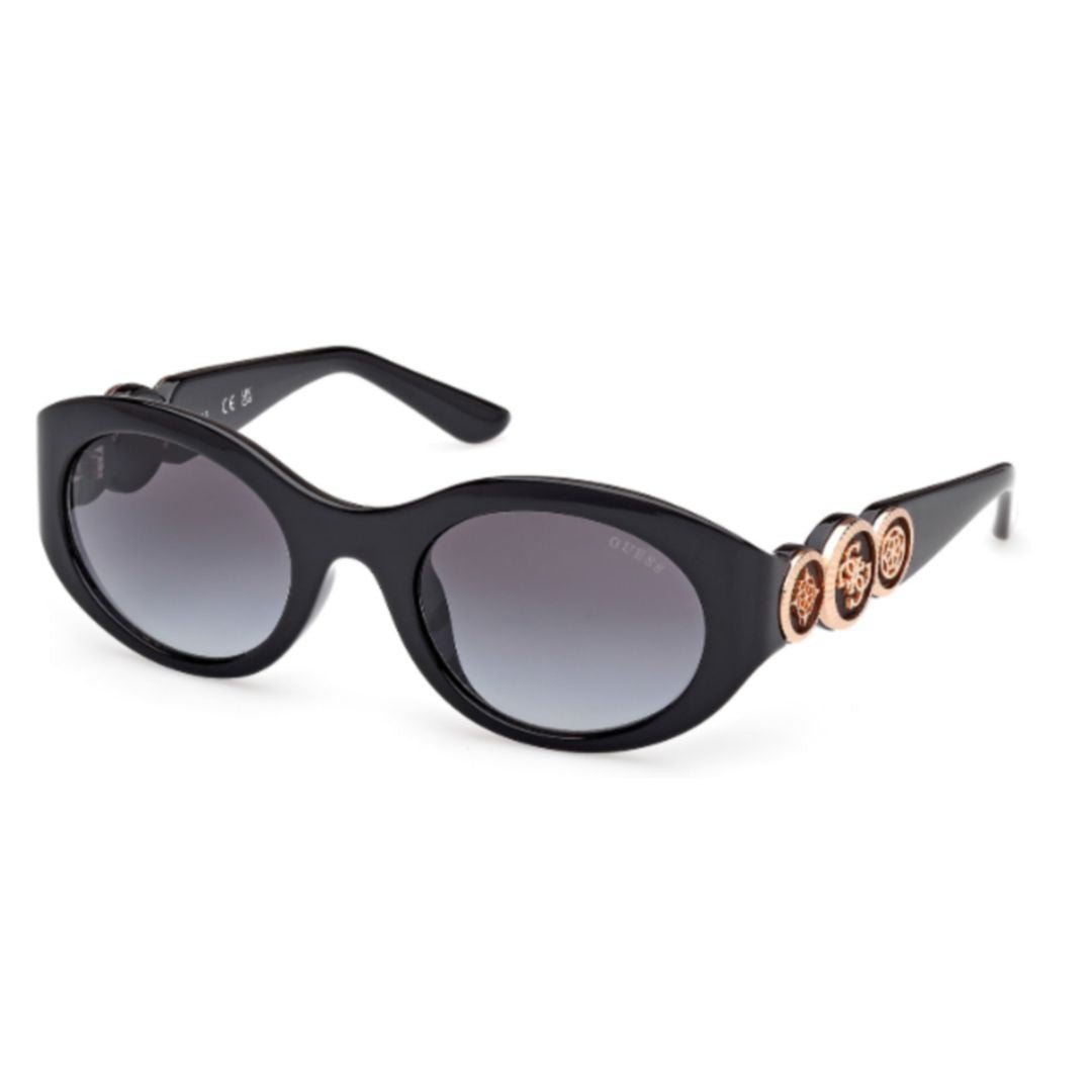 Guess Gu00198-H Oval-Frame Sunglasses With Gold-Tone Accents