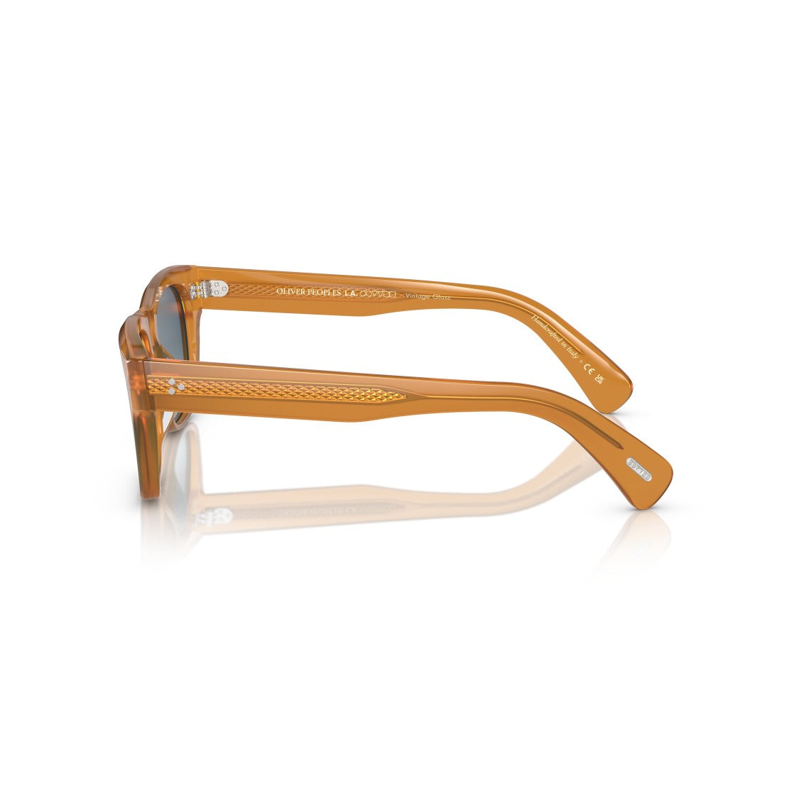 Oliver Peoples 0Ov5524su Translucent Amber Acetate Sunglasses With Gradient Blue Lenses