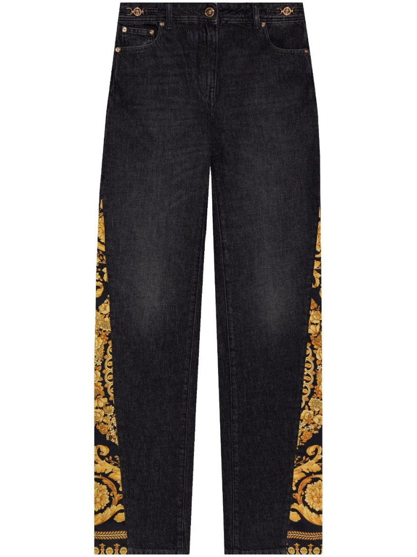 Versace Black Denim Trousers