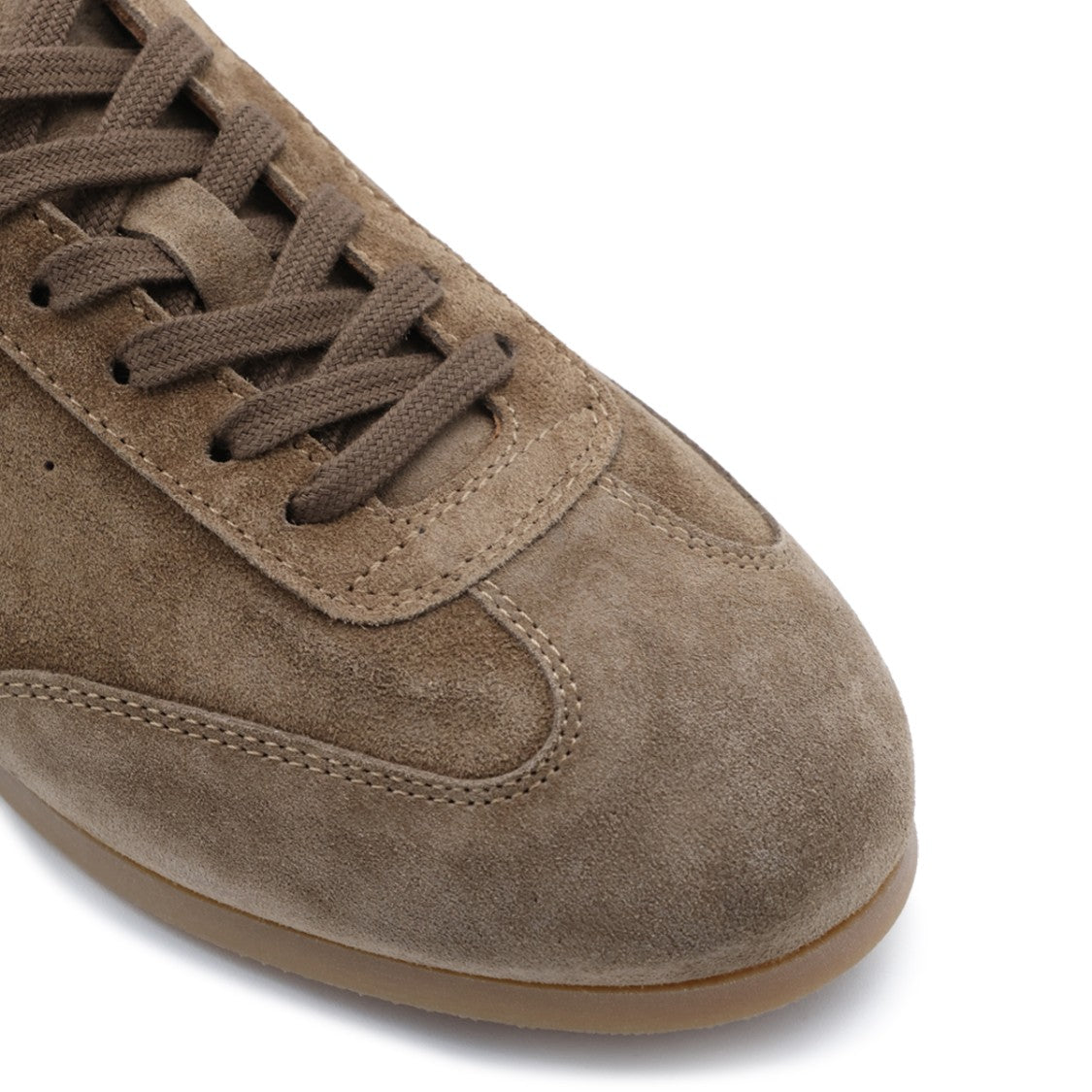 Common Projects Taupe Suede Minimalist Low Sneakers