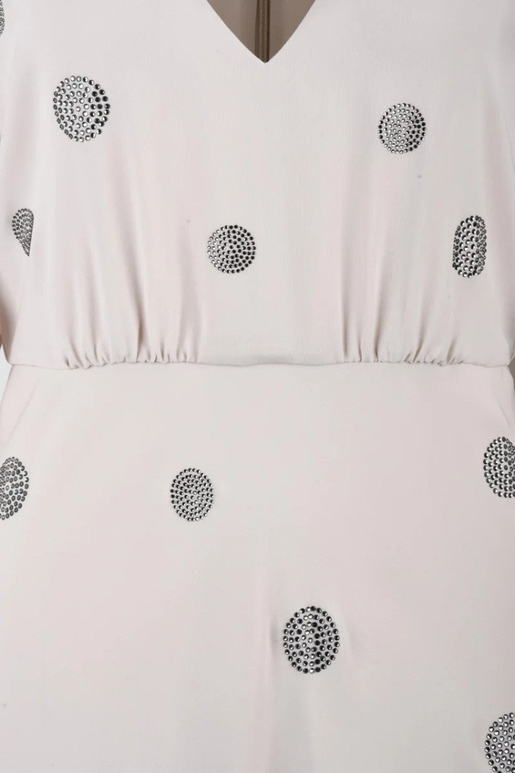 Max Mara Long Spider Dress - Light Grey