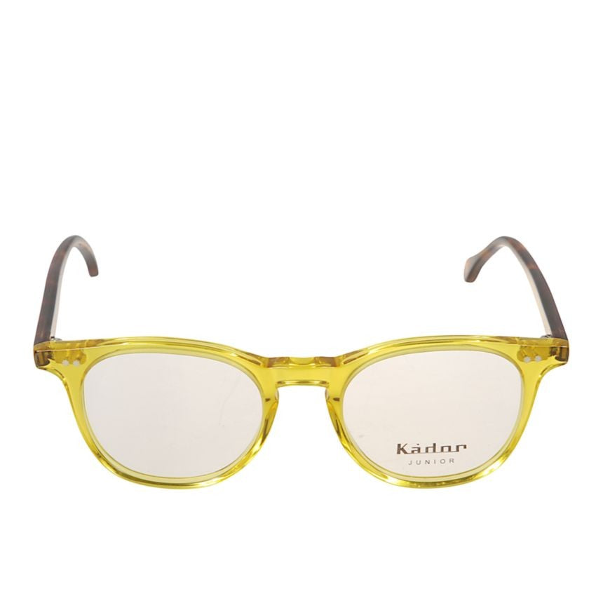 Kador Kubino Translucent Yellow Rounded Frame Kador Eyeglasses