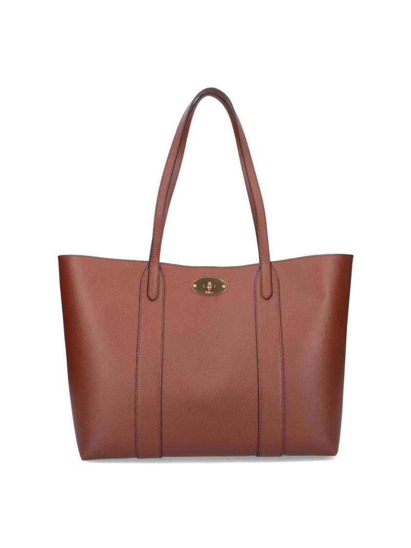 Mulberry Brown Bayswater Grain Leather Tote Bag
