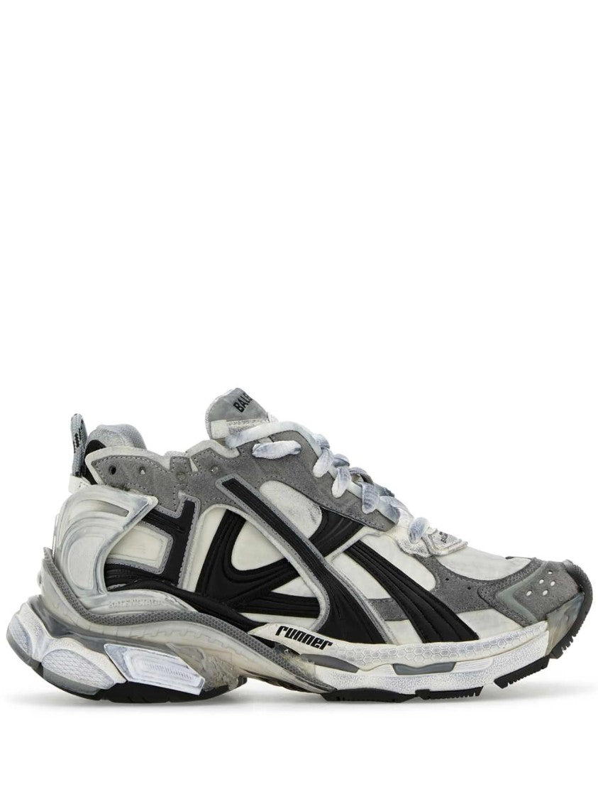Balenciaga Runner Grey Nylon Chunky Sneakers