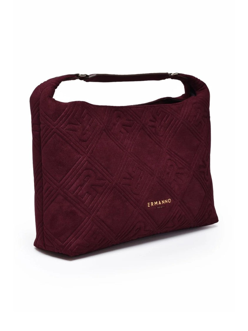 Ermanno Firenze Valentina Shoulder Bag With Quilted Design And Suede Effect