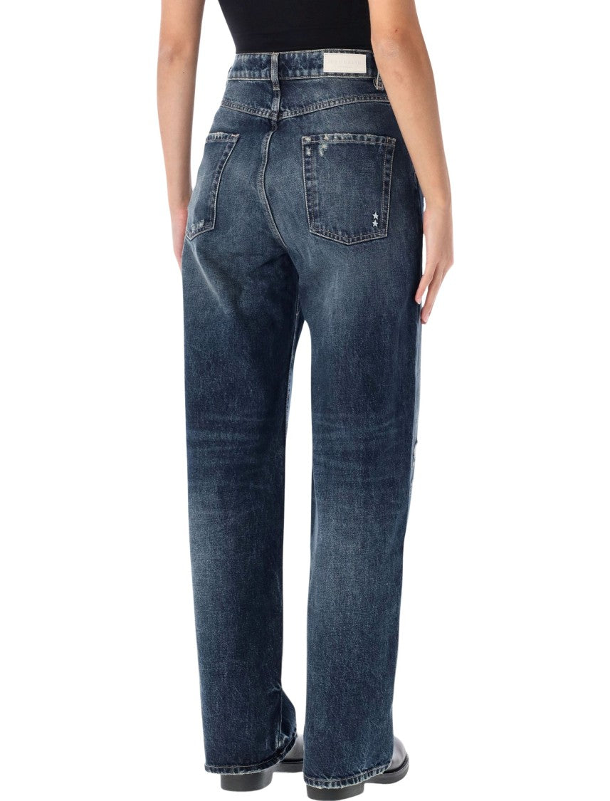 Icon Denim Poppy After Dark Wide-Leg High-Waisted Jeans