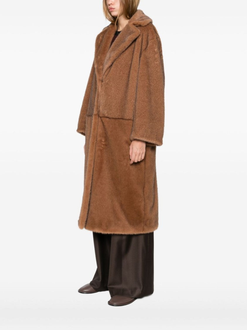 Antonelli Brown Tailored Coat With Structured Fit